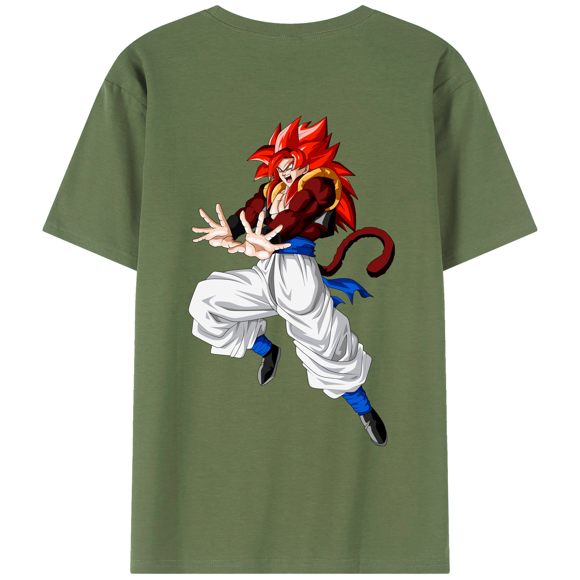 （画像用） ドラゴンボール 孫悟空（そん ごくう）Son Goku カカロット DRAGON BALL Kakarotto 綿100％ メンズ半袖Tシャツ（バックプリント） 通気性